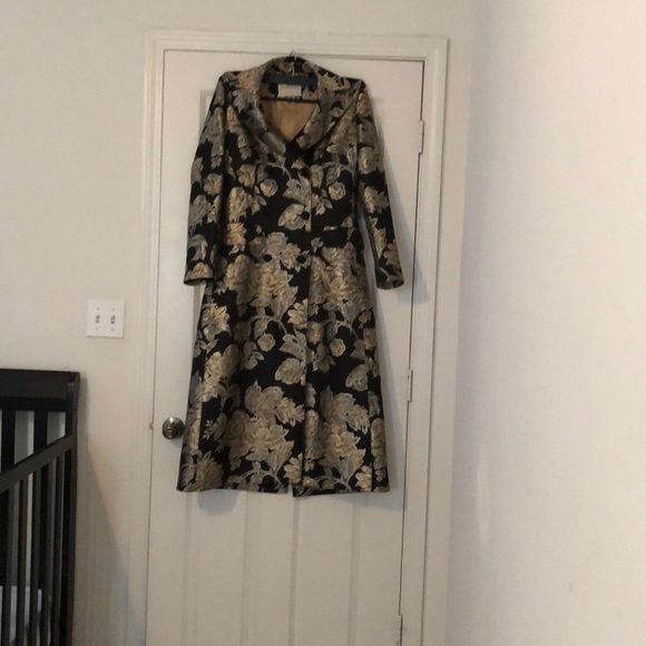 Sale. Made in Italy jacquard double breasted coat - Picture 7 of 7